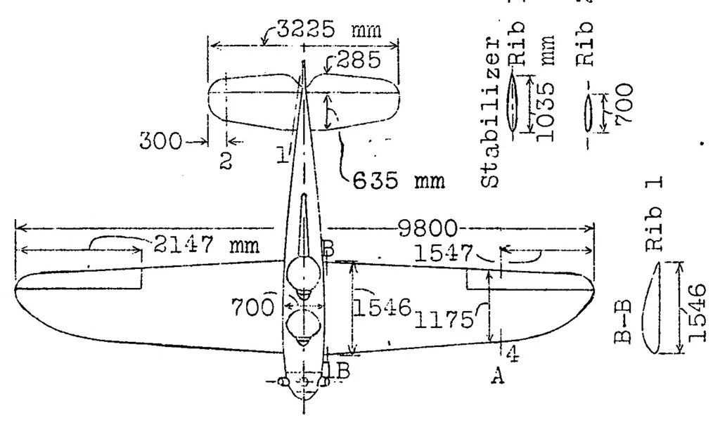 An illustration from Analysis of flight and wind-tunnel tests on Udet airplanes with reference to spinning characteristics, 1929, leaf 22