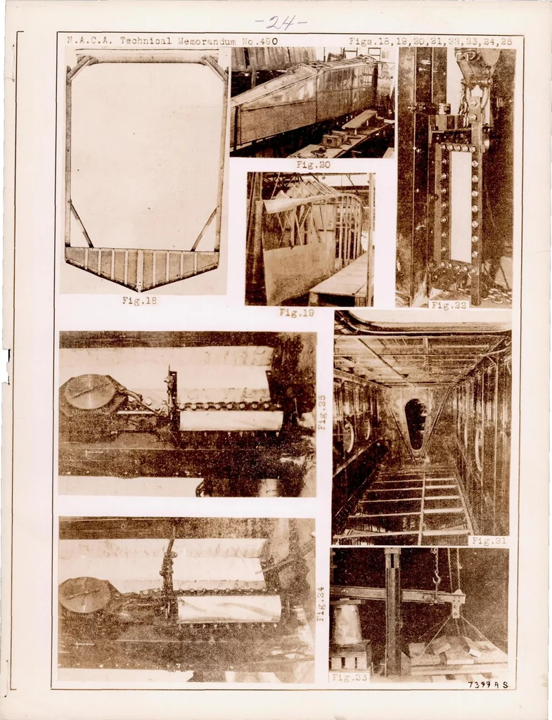 An illustration from Structures of Thin Sheet Metal, Their Design and Construction, 1928, leaf 25