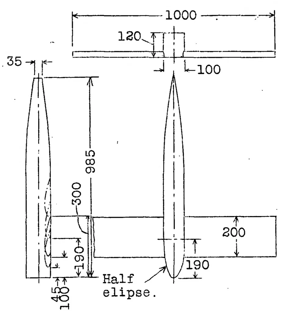 An illustration from Investigation of the Effect of the Fuselage on the Wing of a Low-Wing Monoplane, 1929, leaf 20