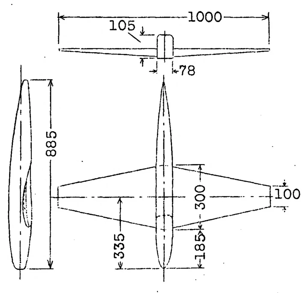 An illustration from Investigation of the Effect of the Fuselage on the Wing of a Low-Wing Monoplane, 1929, leaf 21
