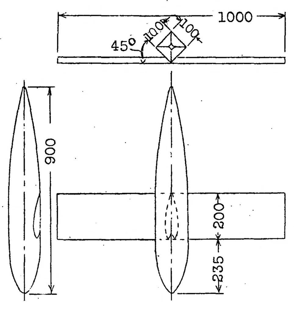 An illustration from Investigation of the Effect of the Fuselage on the Wing of a Low-Wing Monoplane, 1929, leaf 24