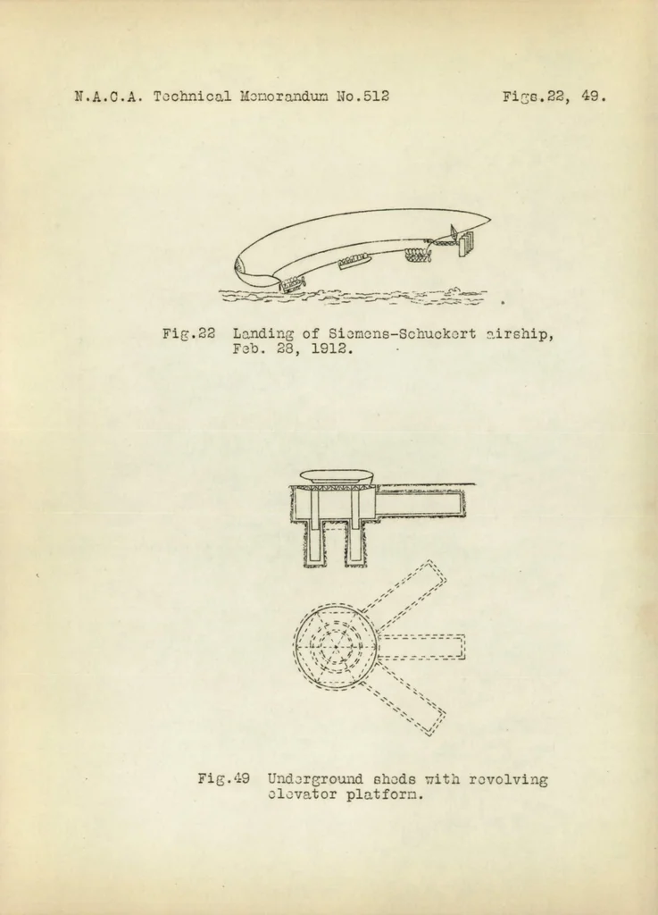 An illustration from Contribution to the technique of landing large airships. Part I, 1929, leaf 44