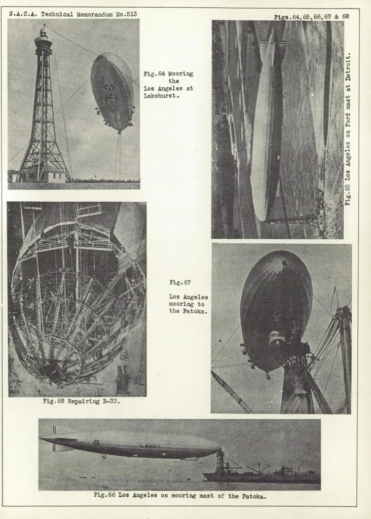 An illustration from Contribution to the technique of landing large airships. Part II, 1929, leaf 31