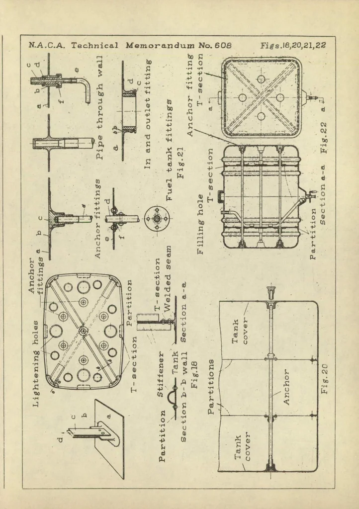 An illustration from The use of elektron metal in airplane construction, 1931, leaf 31