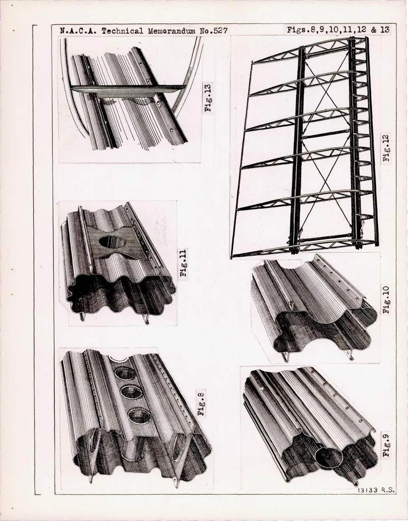 An illustration from Metal Construction Development. Part II : Strip Metal Construction - Wing Spars, 1929, leaf 25