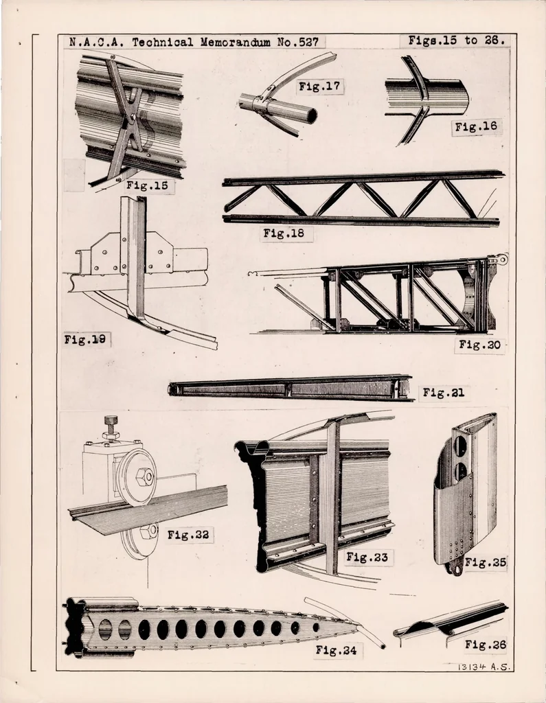 An illustration from Metal Construction Development. Part II : Strip Metal Construction - Wing Spars, 1929, leaf 26