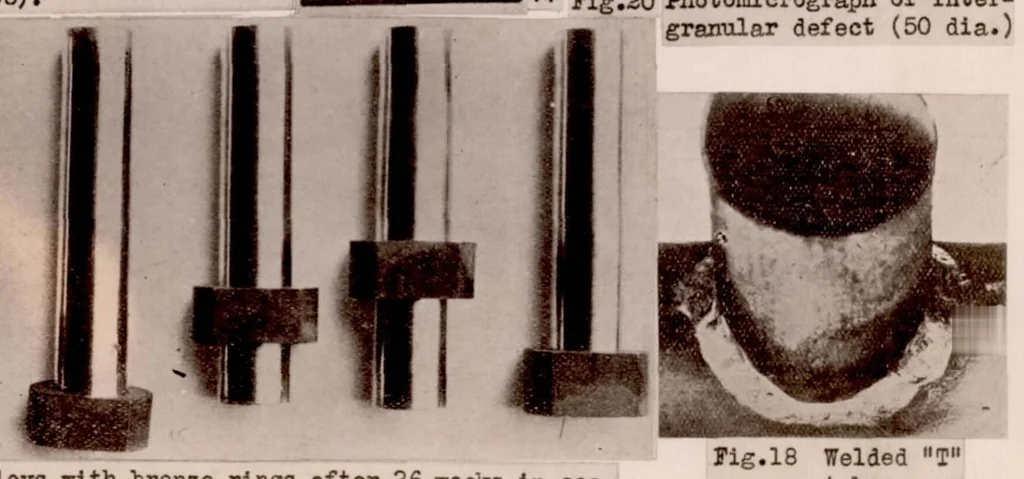 An illustration from Welding of Stainless Materials, 1929, leaf 40