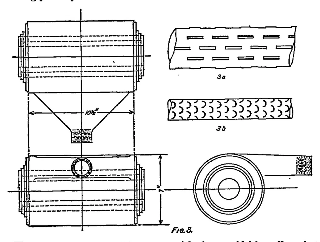 An illustration from Mufflers for aeronautic engines, 1917, leaf 8