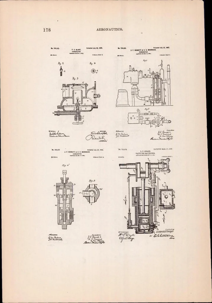 An illustration from Carburetor Design - a Preliminary Study of the State of the Art, 1917, leaf 126