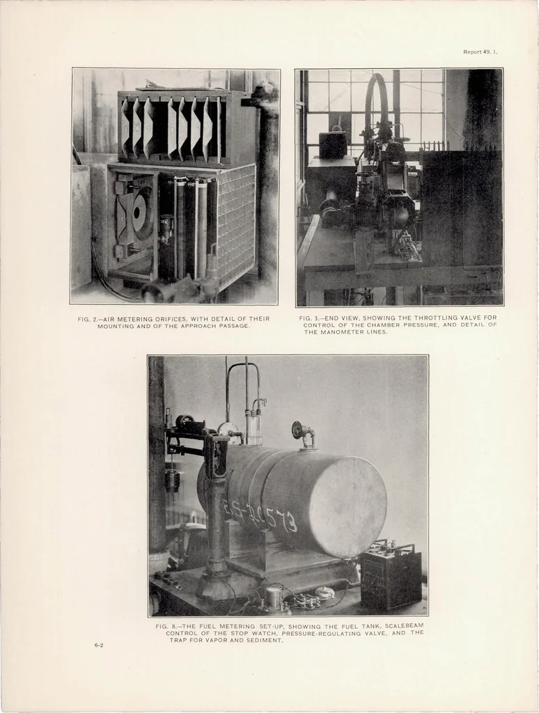 An illustration from Metering Characteristics of Carburetors, 1919, leaf 9