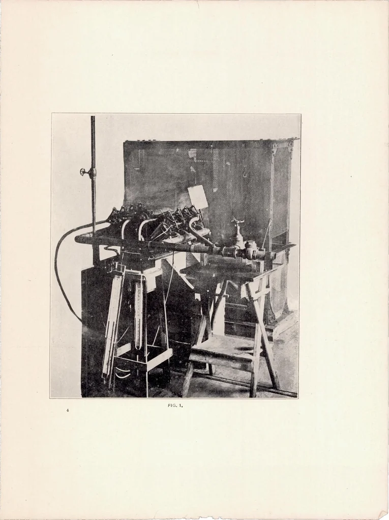 An illustration from Investigation of the Muffling Problem for Airplane Engines, 1920, leaf 5