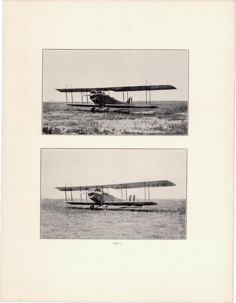 An illustration from Preliminary Report on Free Flight Tests, 1920, leaf 7