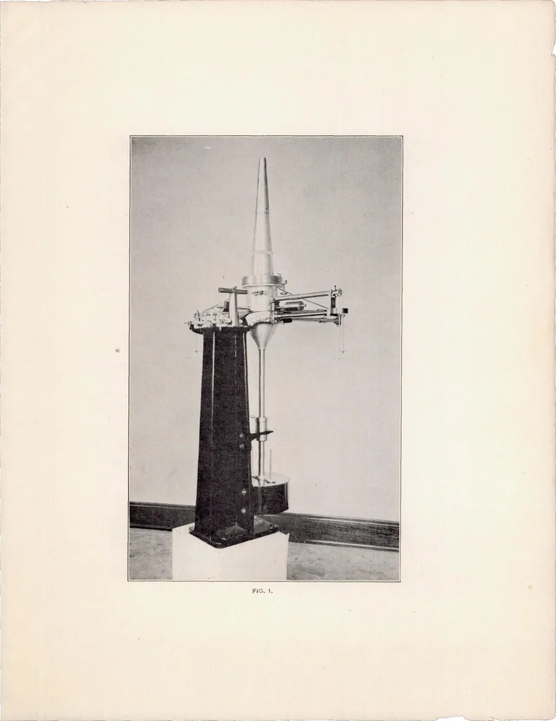An illustration from Wind Tunnel Balances, 1920, leaf 7