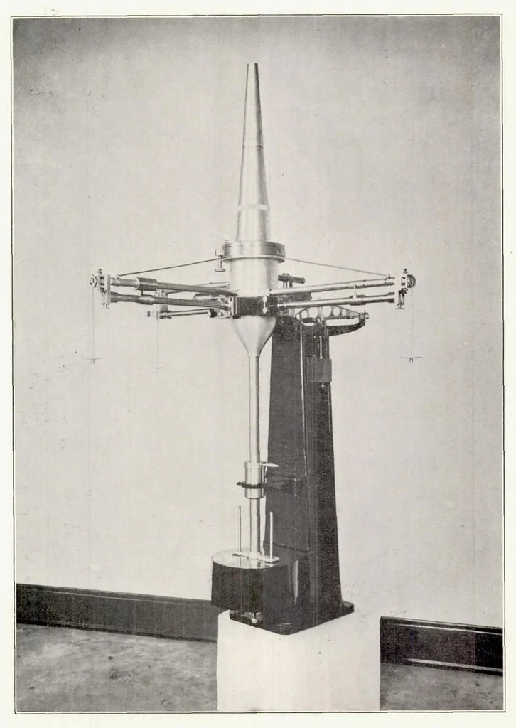 An illustration from Wind Tunnel Balances, 1920, leaf 8