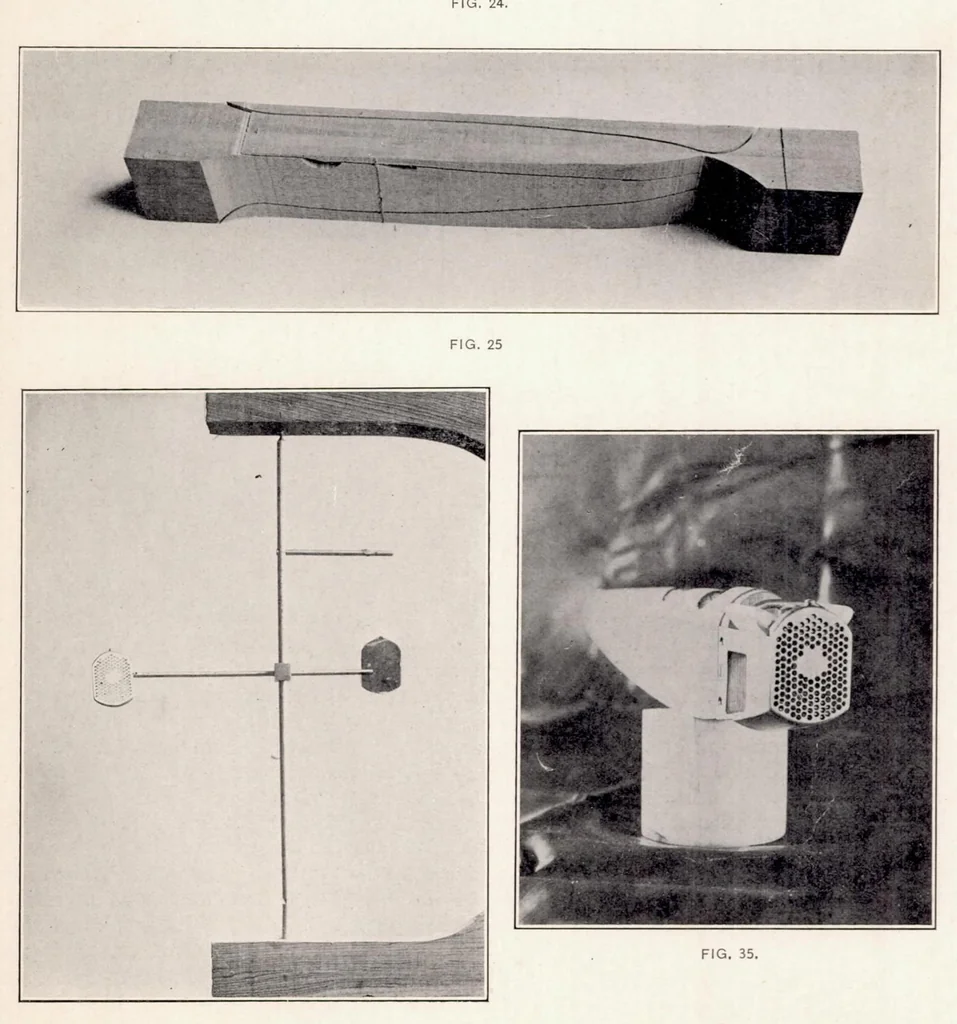 An illustration from Construction of Models for Tests in Wind Tunnels, 1920, leaf 14