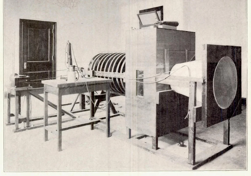 An illustration from The Design of Wind Tunnels and Wind Tunnel Propellers, 1919, leaf 18