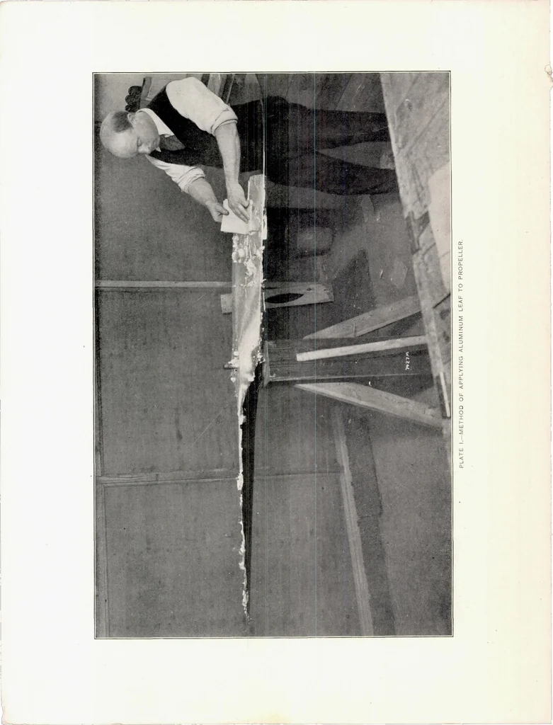 An illustration from Moisture Resistant Finishes for Airplane Woods, 1921, leaf 7