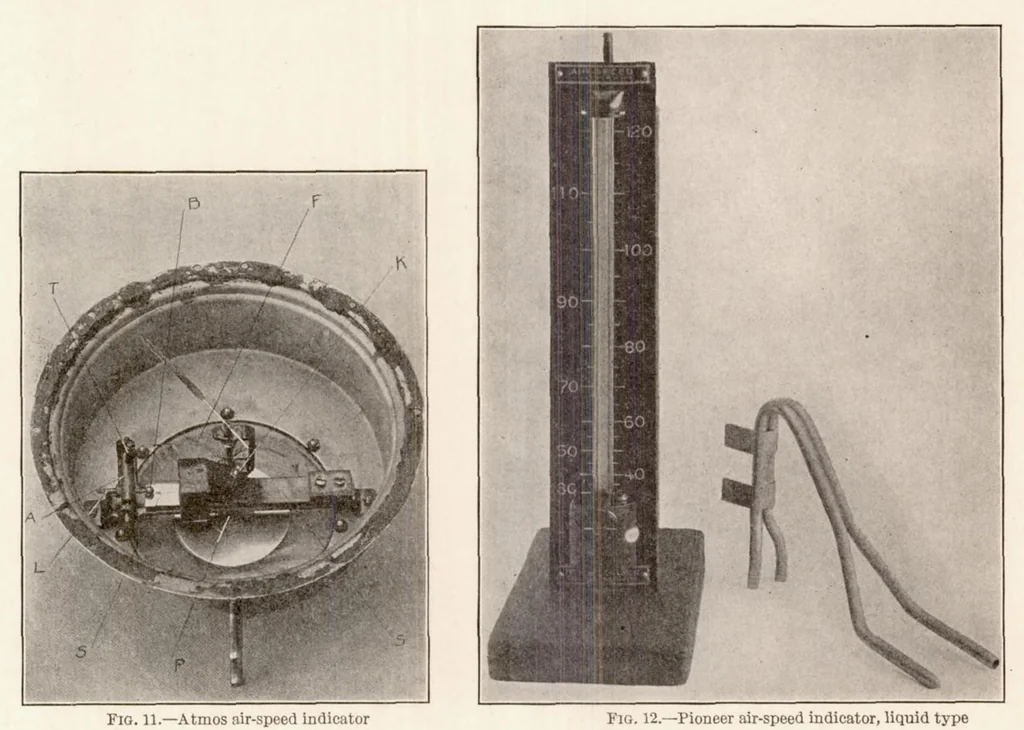An illustration from Aeronautic Instruments. Section III : Aircraft Speed Instruments, 1923, leaf 12