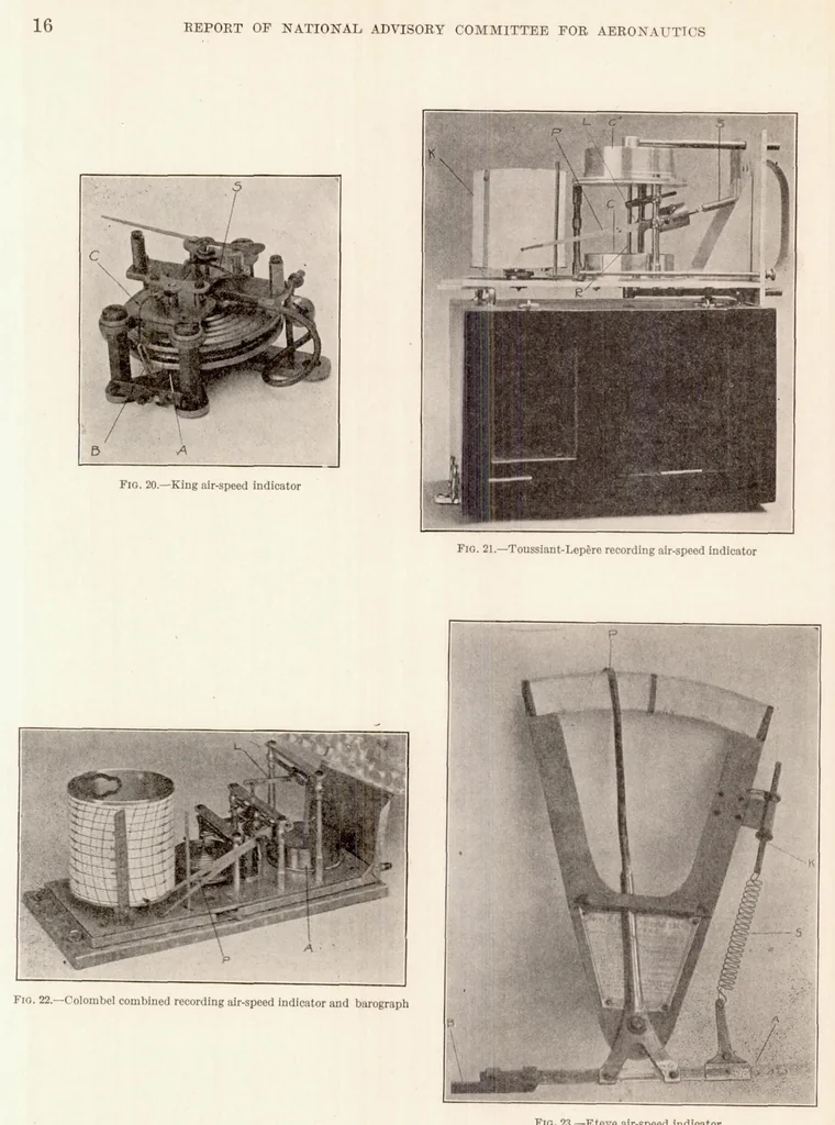An illustration from Aeronautic Instruments. Section III : Aircraft Speed Instruments, 1923, leaf 16