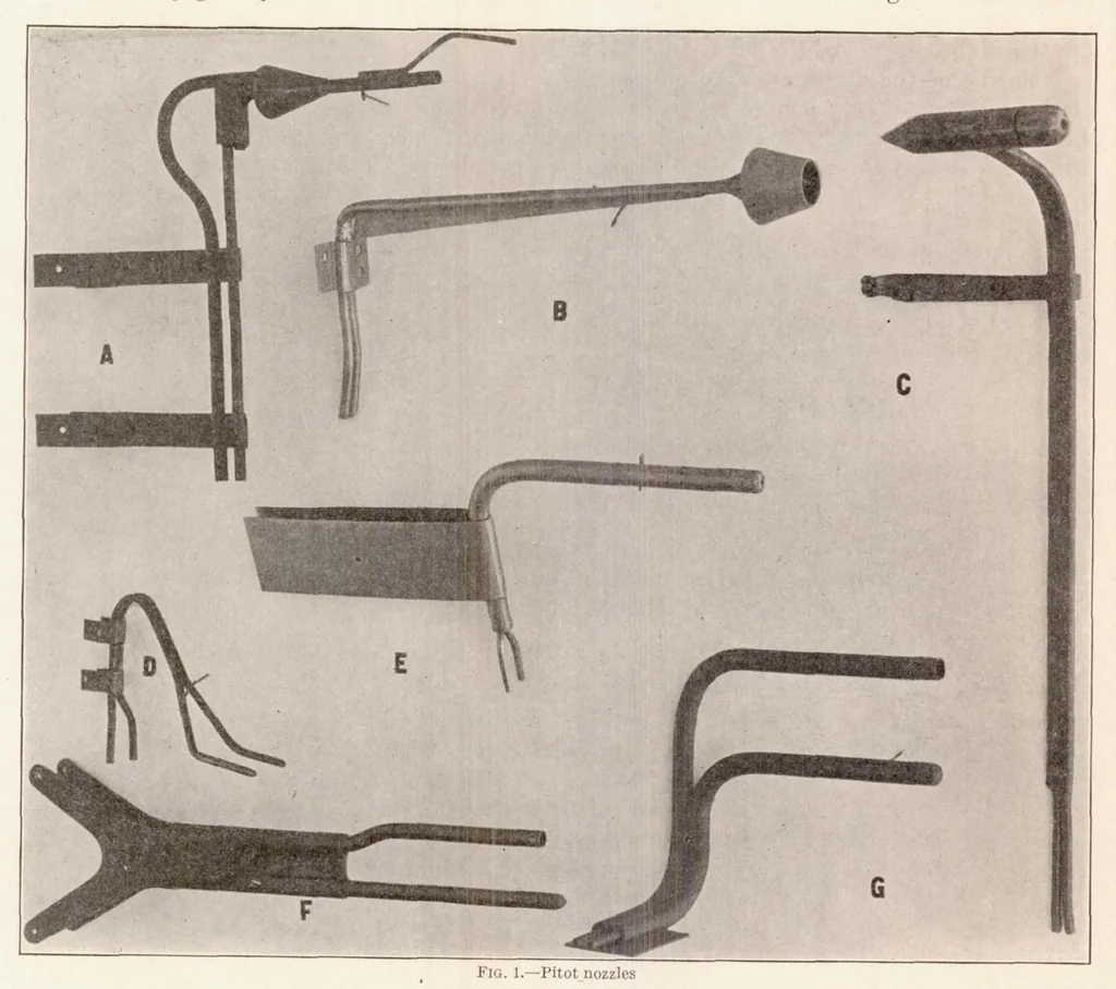 An illustration from Aeronautic Instruments. Section III : Aircraft Speed Instruments, 1923, leaf 6