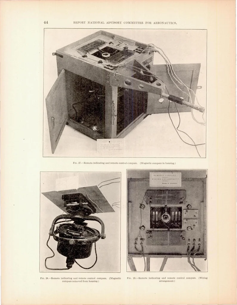 An illustration from Aeronautic Instruments. Section IV : Direction Instruments, 1923, leaf 44