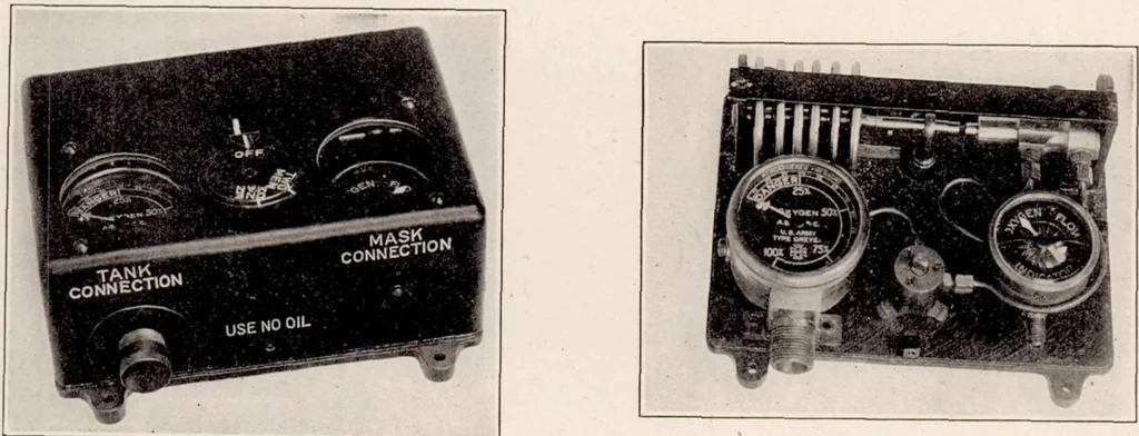 An illustration from Aeronautic Instruments. Section VI : Oxygen Instruments, 1923, leaf 7