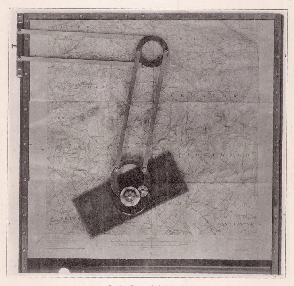 An illustration from Aeronautic Instruments. Section VI : Aerial Navigation and Navigating Instruments, 1923, leaf 24