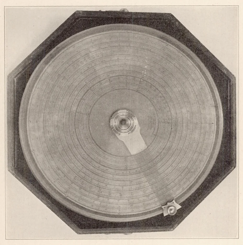An illustration from Aeronautic Instruments. Section VI : Aerial Navigation and Navigating Instruments, 1923, leaf 39