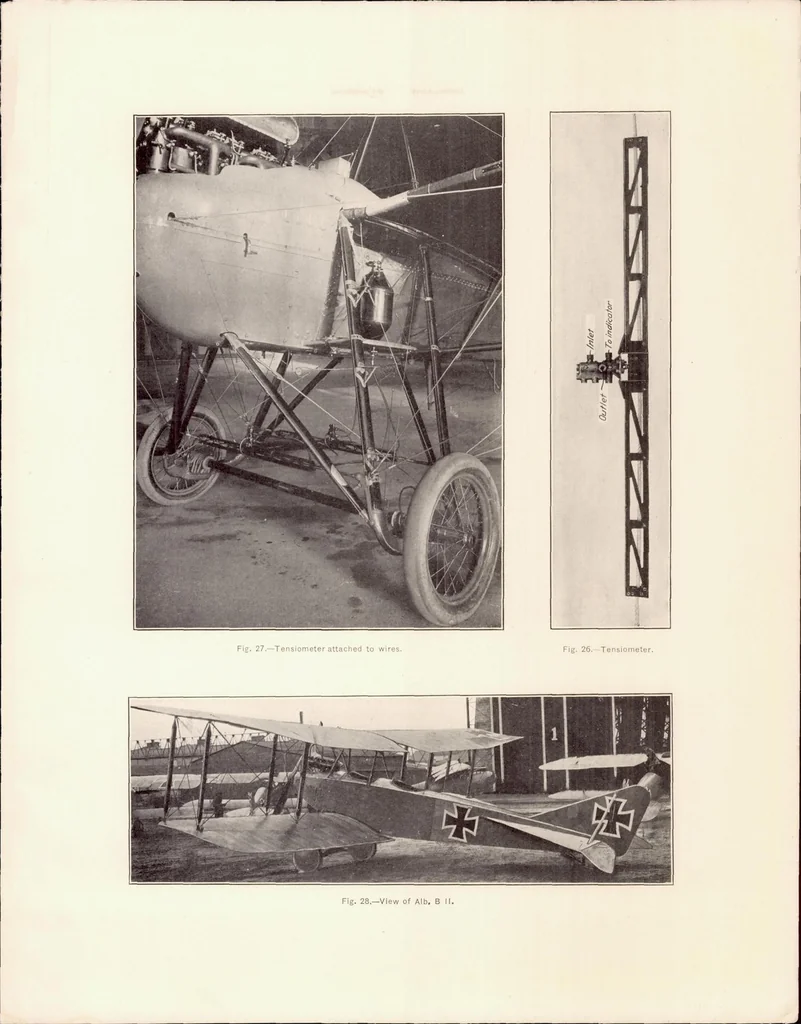 An illustration from Analysis of Stresses in German Airplanes, 1923, leaf 21