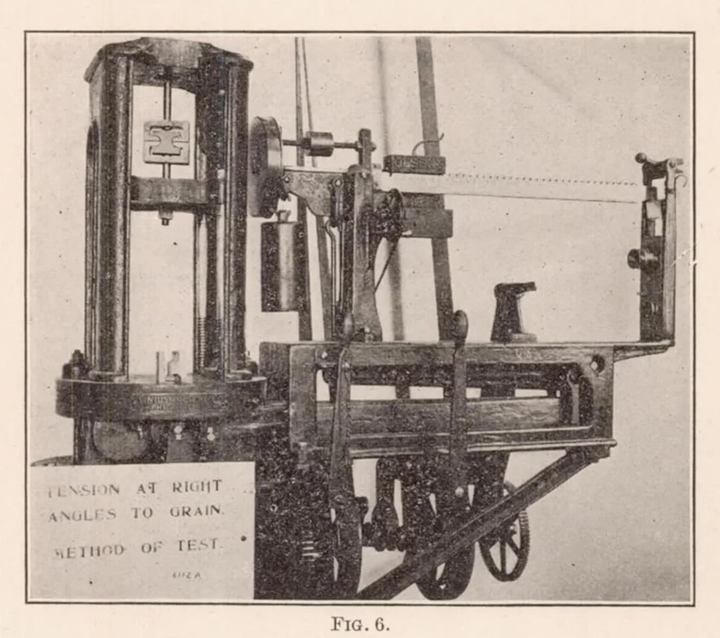 An illustration from Internal Stresses in Laminated Construction, 1923, leaf 10