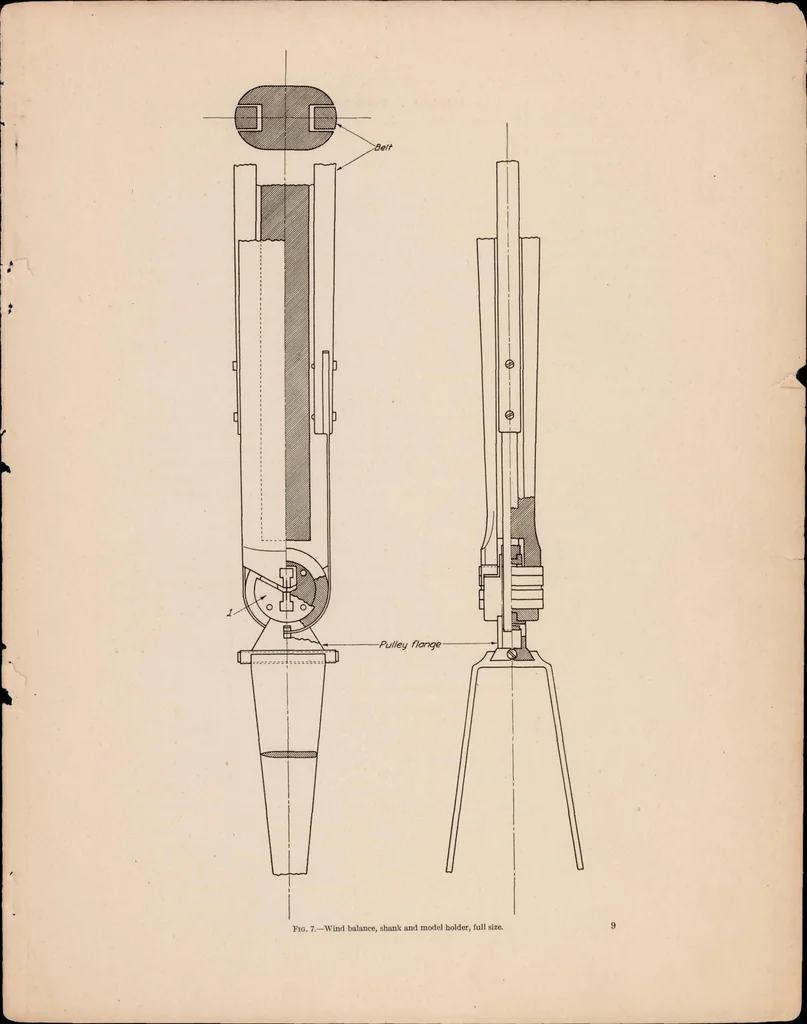 An illustration from The Six-Component Wind Balance, 1923, leaf 12