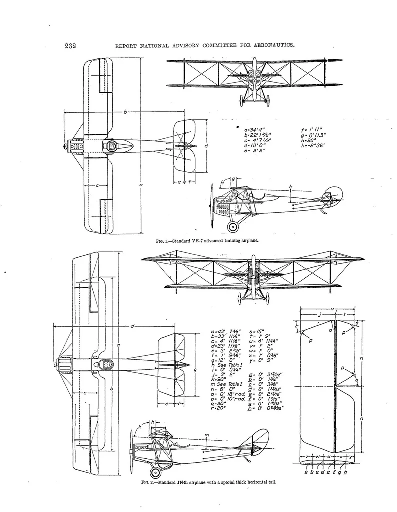 An illustration from A study of longitudinal dynamic stability in flight, 1924, leaf 3