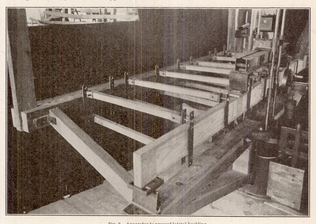 An illustration from The Influence of the Form of a Wooden Beam on Its Stiffness and Strength II : Form Factors of Beams Subjected to Transverse Loading Only, 1924, leaf 11