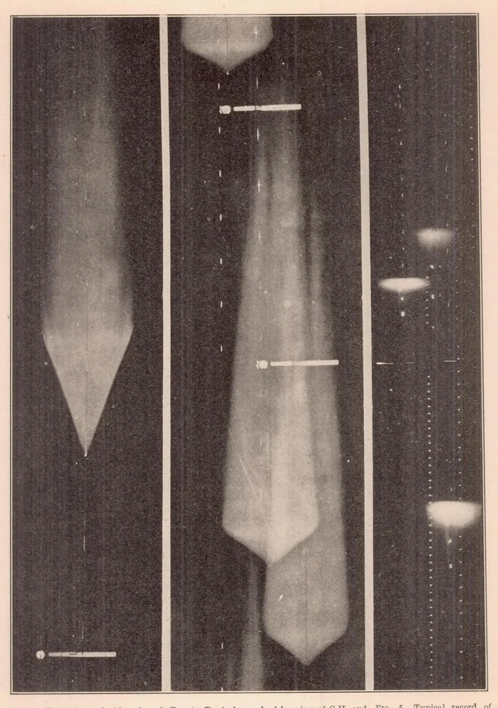 An illustration from Flame Speed and Spark Intensity, 1925, leaf 8
