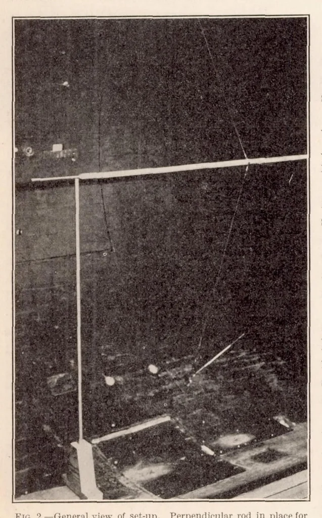 An illustration from Interference Tests on NACA Pitot Tubes, 1925, leaf 4