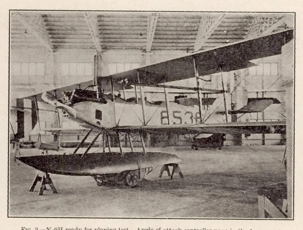 An illustration from Characteristics of a Single Float Seaplane During Take-off, 1925, leaf 5