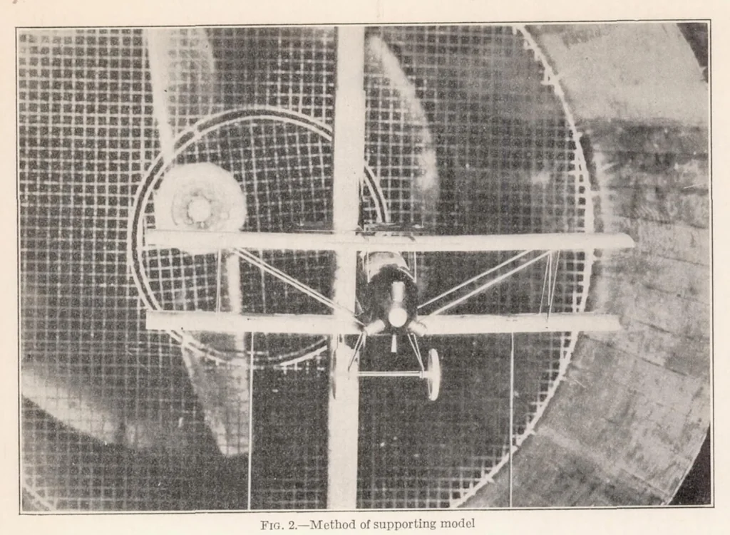An illustration from The Air Forces on a Model of the Sperry Messenger Airplane Without Propeller, 1926, leaf 6