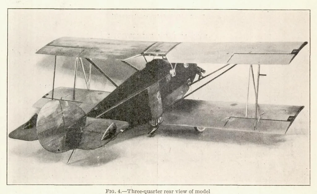 An illustration from The Air Forces on a Model of the Sperry Messenger Airplane Without Propeller, 1926, leaf 7