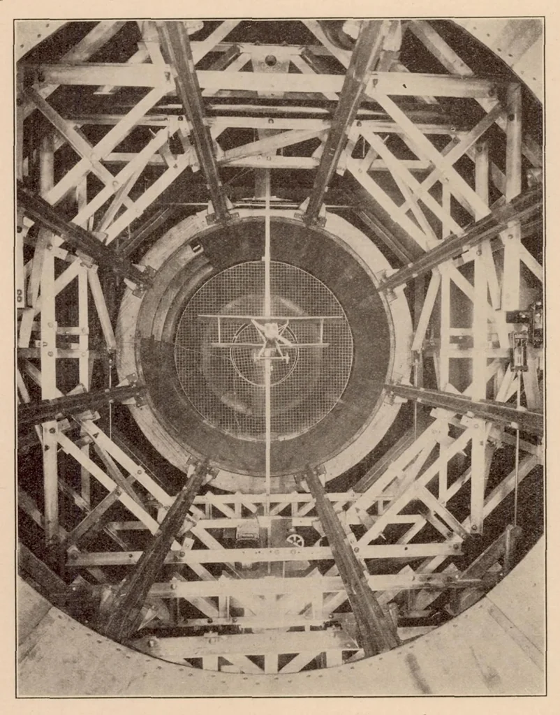 An illustration from The Variable Density Wind Tunnel of the National Advisory Committee for Aeronautics, 1926, leaf 14