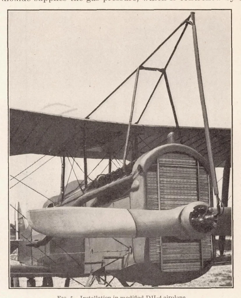 An illustration from The Direct Measurement of Engine Power on an Airplane in Flight with a Hub Type Dynamometer, 1927, leaf 7