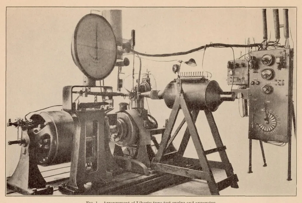 An illustration from Performance of Several Combustion Chambers Designed for Aircraft Oil Engines, 1928, leaf 6