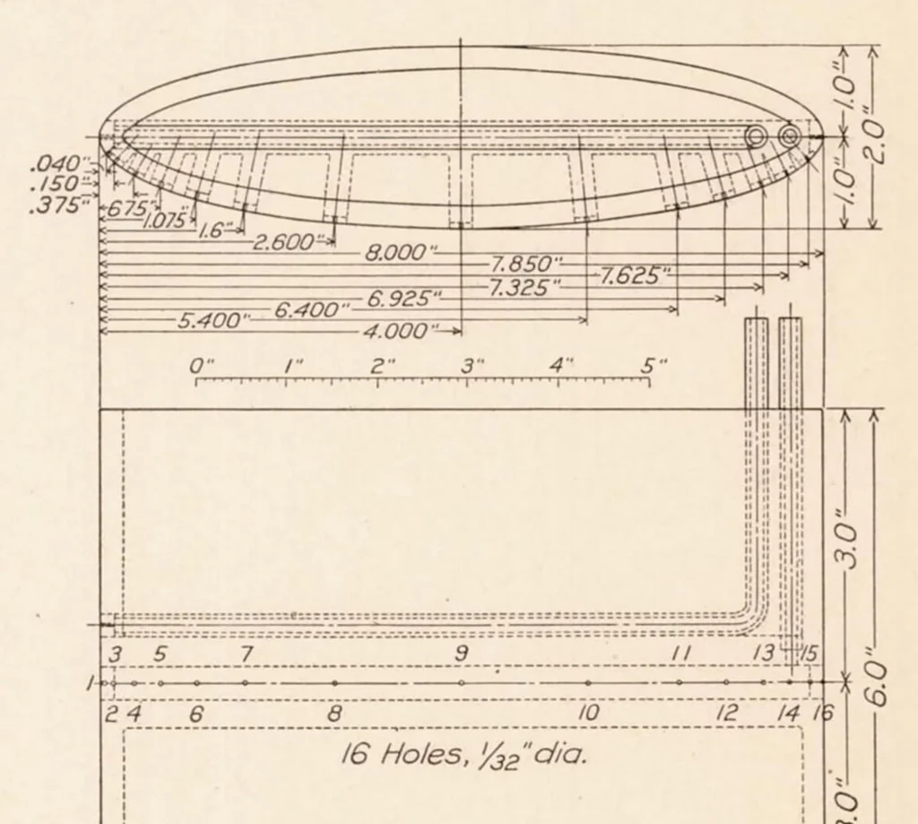 An illustration from Forces on Elliptic Cylinders in Uniform Air Stream, 1929, leaf 5