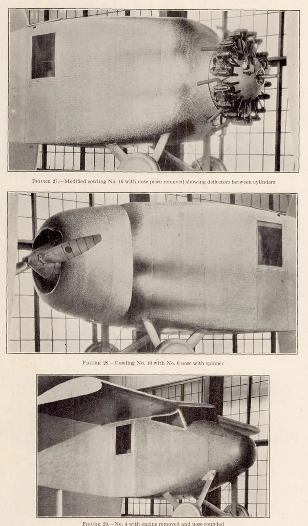 An illustration from Drag and Cooling with Various Forms of Cowling for a "Whirlwind" Radial Air-Cooled Engine I, 1930, leaf 25