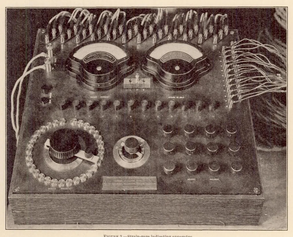 An illustration from Flight Tests on U.S.S. Los Angeles. Part II : Stress and Strength Determination, 1930, leaf 7