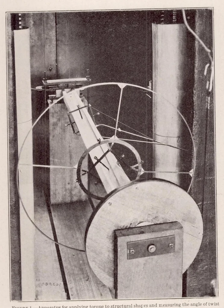 An illustration from The Torsion of Members Having Sections Common in Aircraft Construction, 1930, leaf 8
