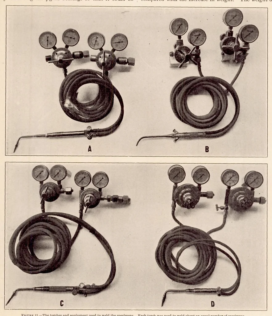 An illustration from Strength of Welded Joints in Tubular Members for Aircraft, 1931, leaf 23