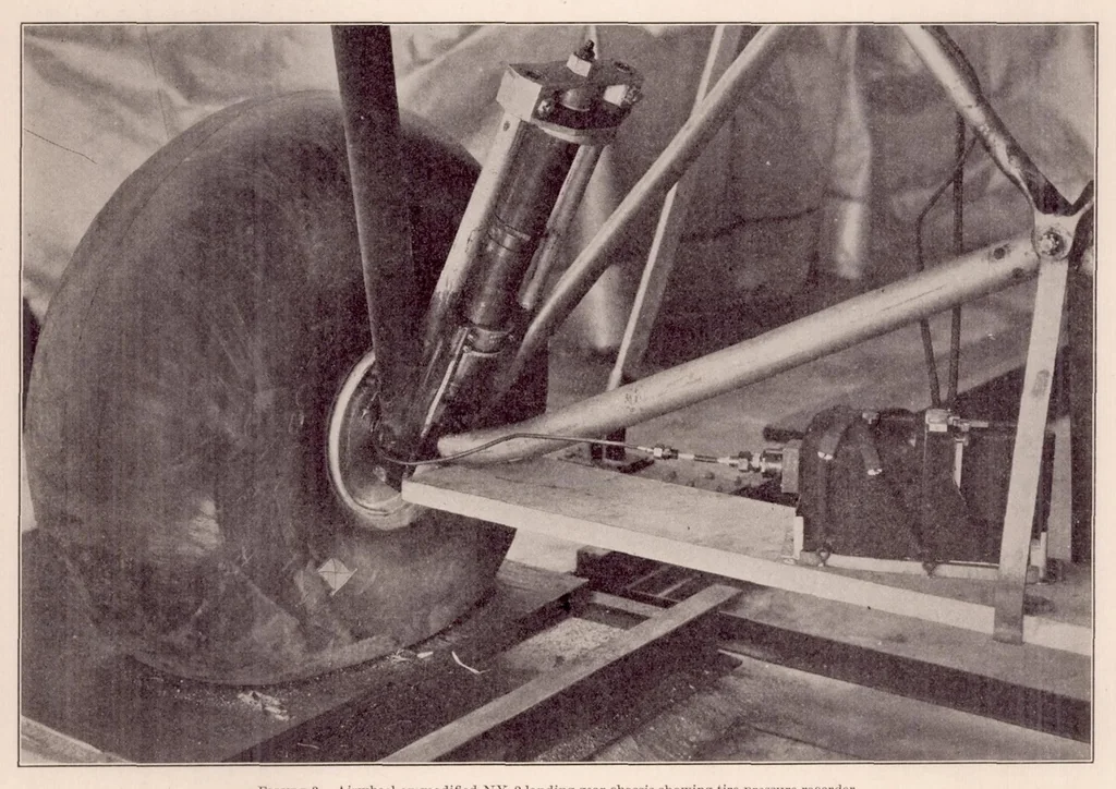 An illustration from Static, Drop, and Flight Tests on Musselman Type Airwheels, 1932, leaf 6