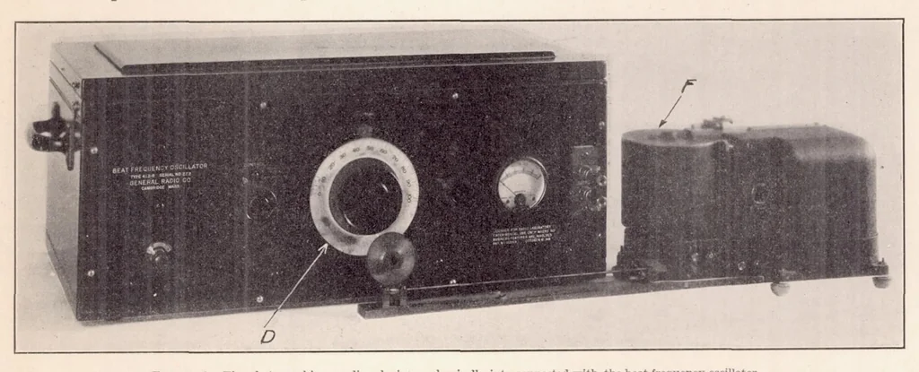 An illustration from A New Principle of Sound Frequency Analysis, 1932, leaf 12