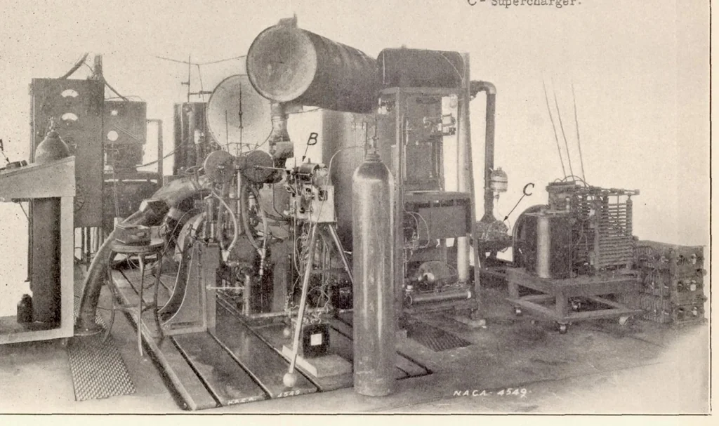 An illustration from The Effect of Increased Carburetor Pressure on Engine Performance at Several Compression Ratios, 1933, leaf 5