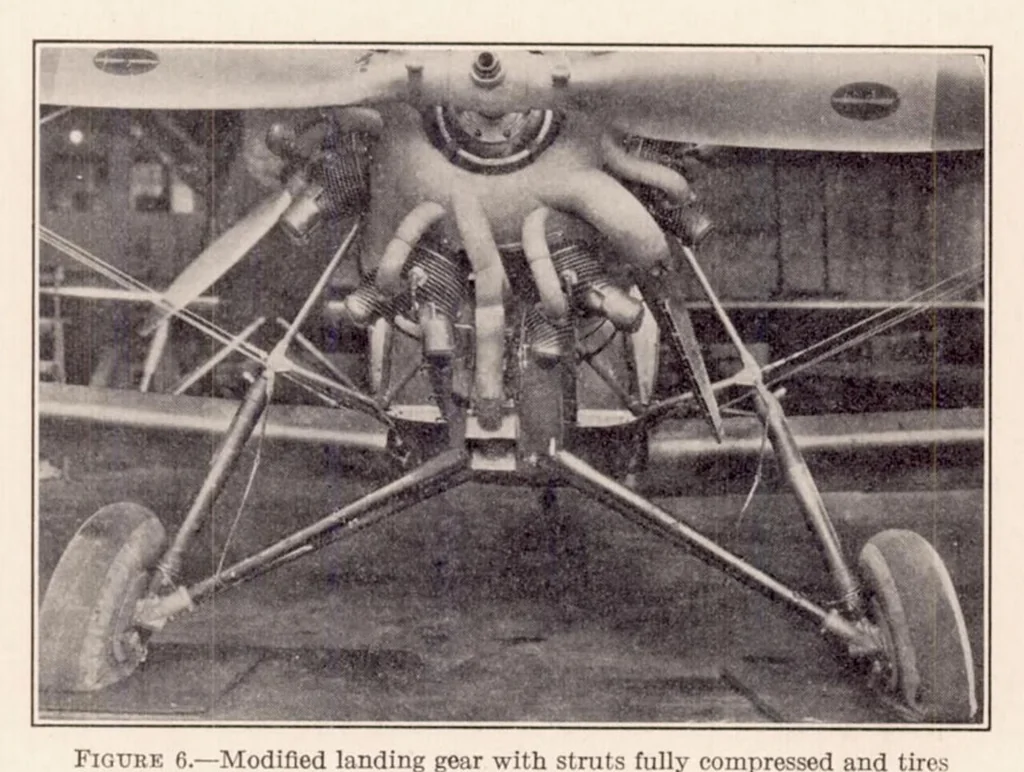 An illustration from Preliminary Investigation of Modifications to Conventional Airplanes to Give Nonstalling and Short-Landing Characteristics, 1933, leaf 11